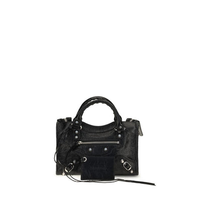 Balenciaga Schultertasche aus Leder in Schwarz