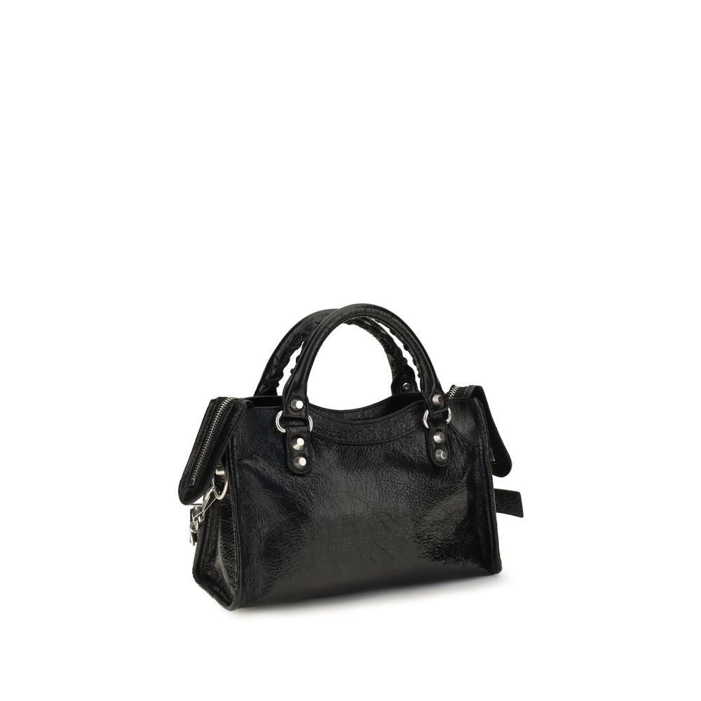 Balenciaga Schultertasche aus Leder in Schwarz