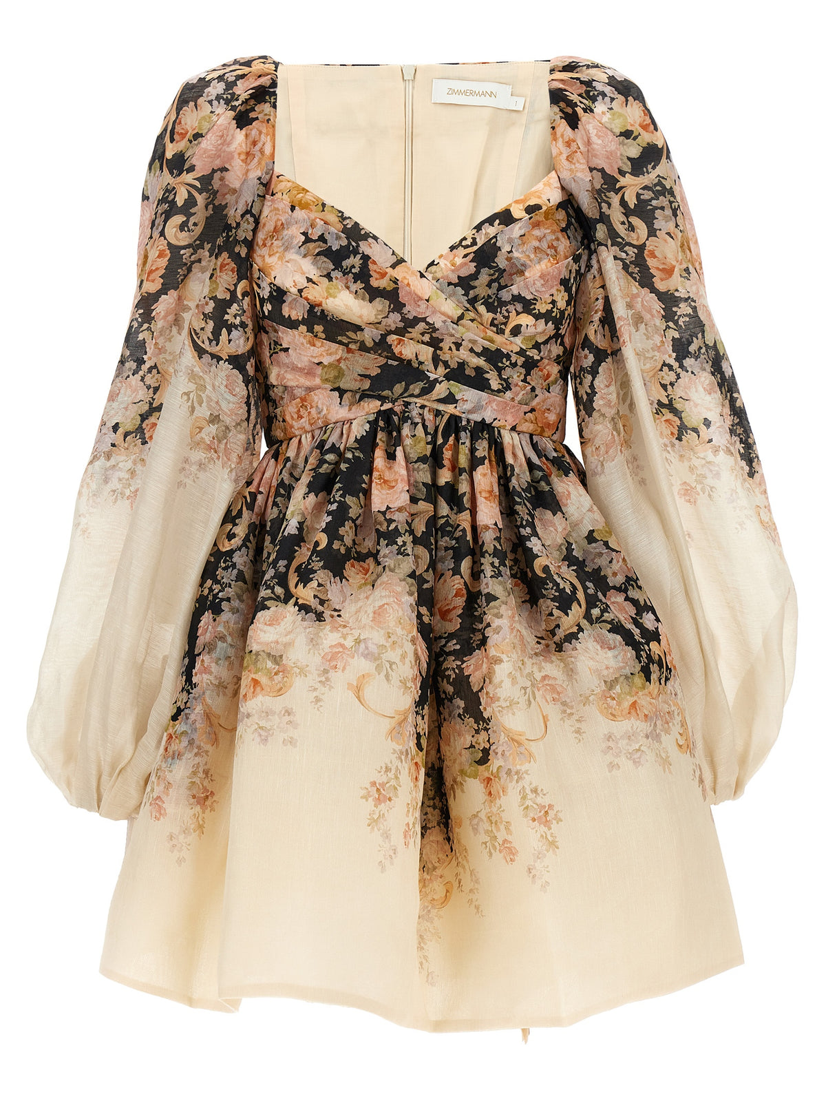 Zimmermann Kleid aus Seide in Mehrfarbig