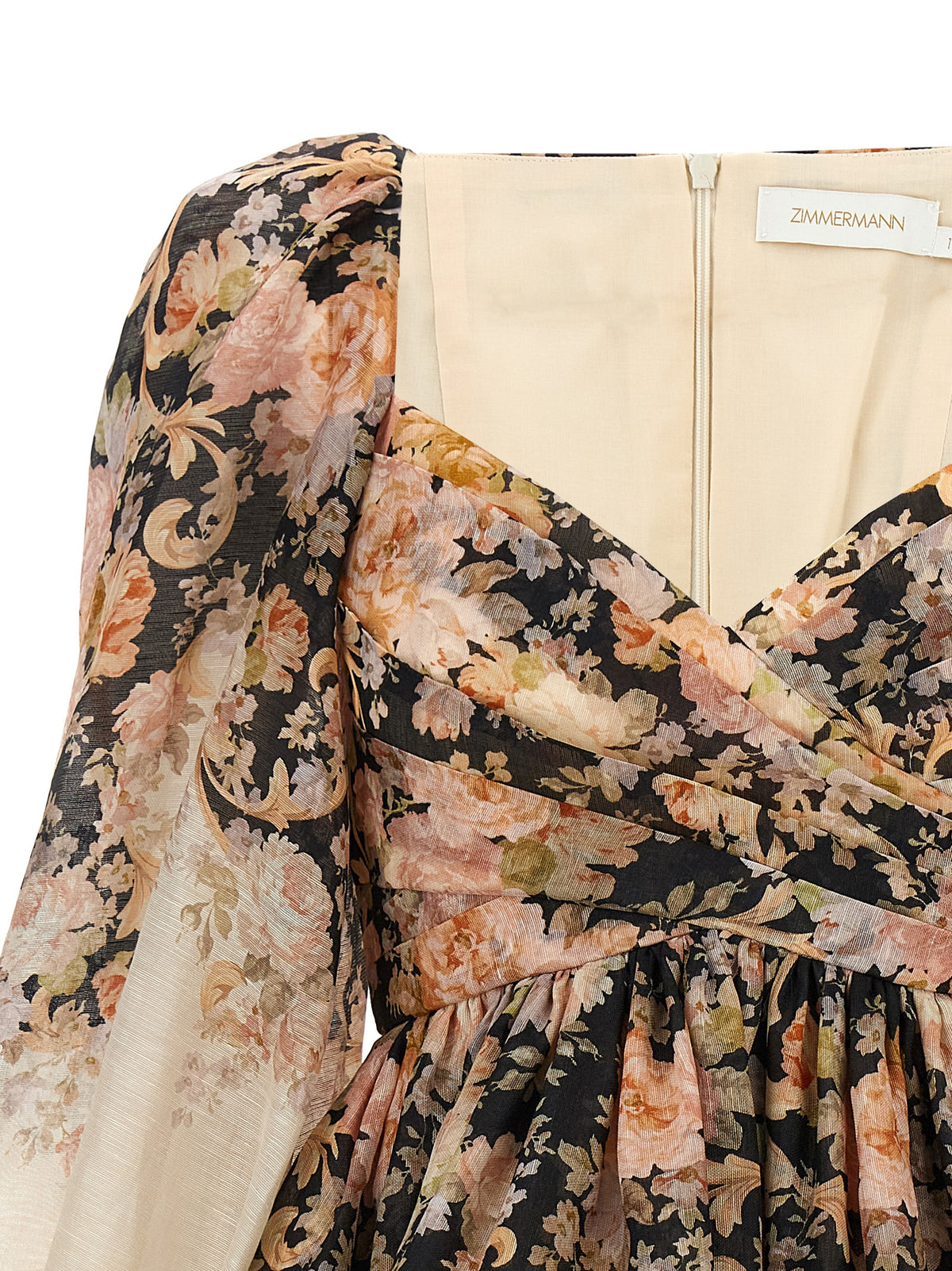 Zimmermann Kleid aus Seide in Mehrfarbig