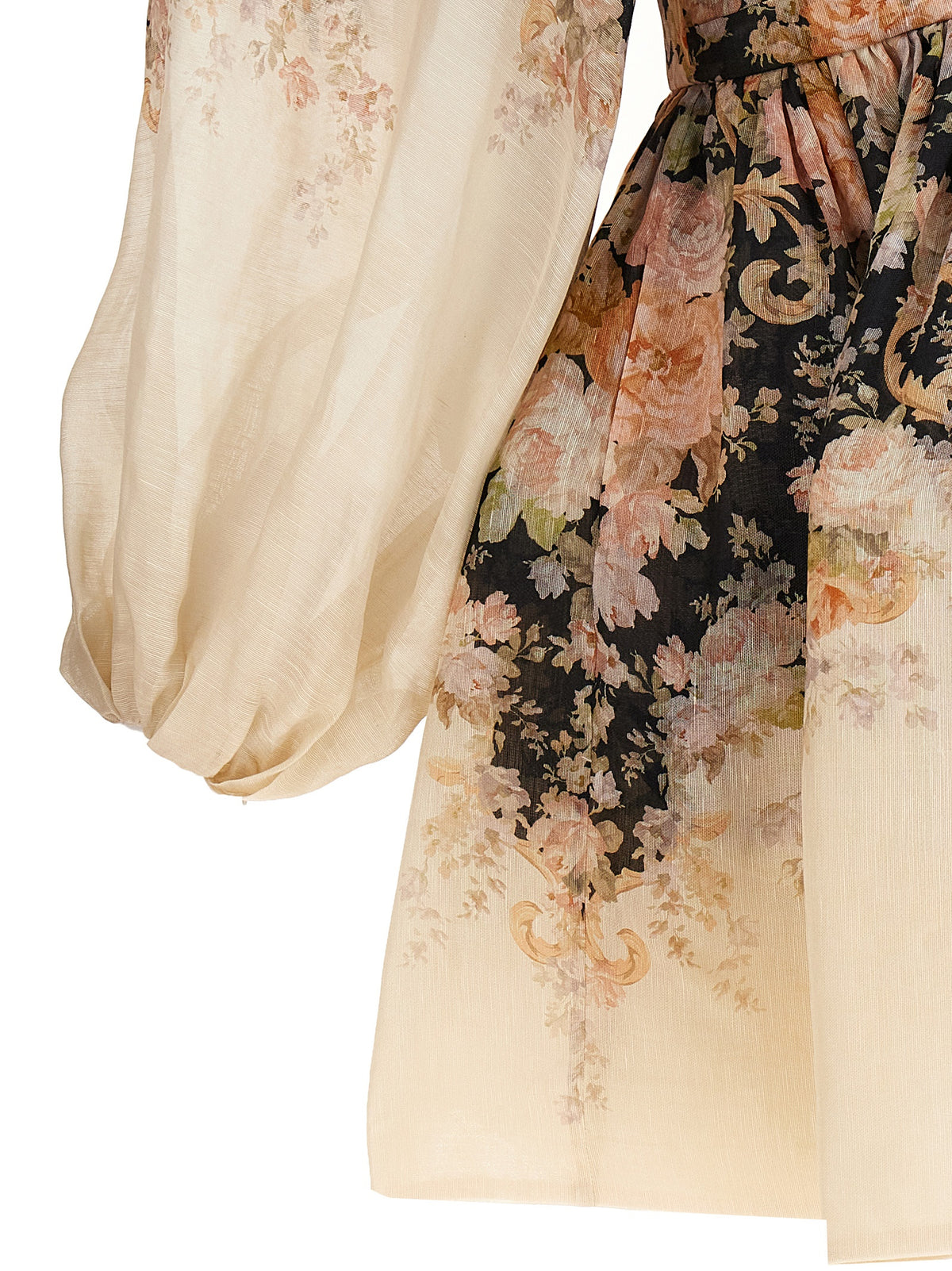 Zimmermann Kleid aus Seide in Mehrfarbig