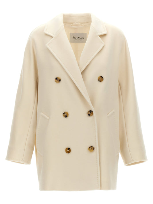 Max Mara Mantel aus Kaschmir in Weiß