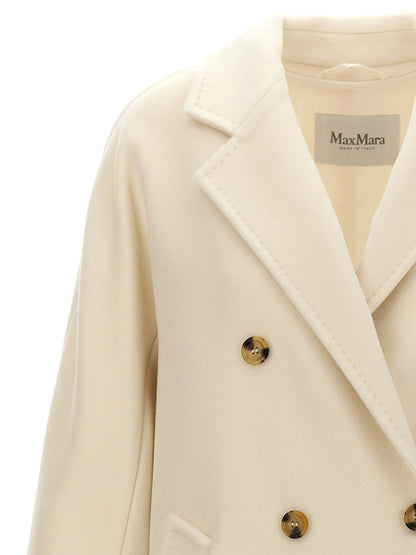 Max Mara Mantel aus Kaschmir in Weiß