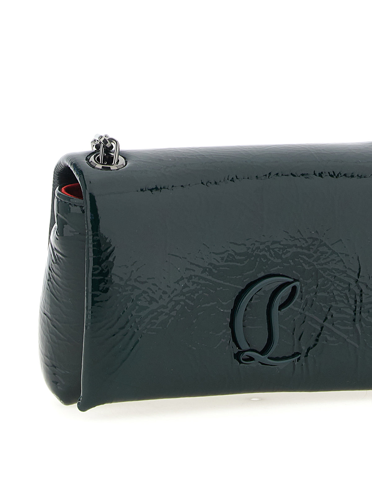 Christian Louboutin Umhängetasche aus Leder in Grün