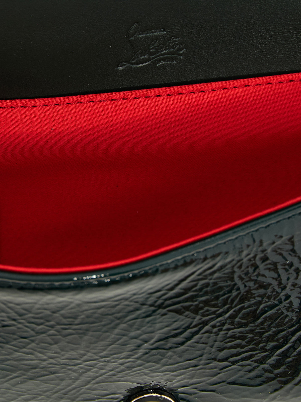 Christian Louboutin Umhängetasche aus Leder in Grün