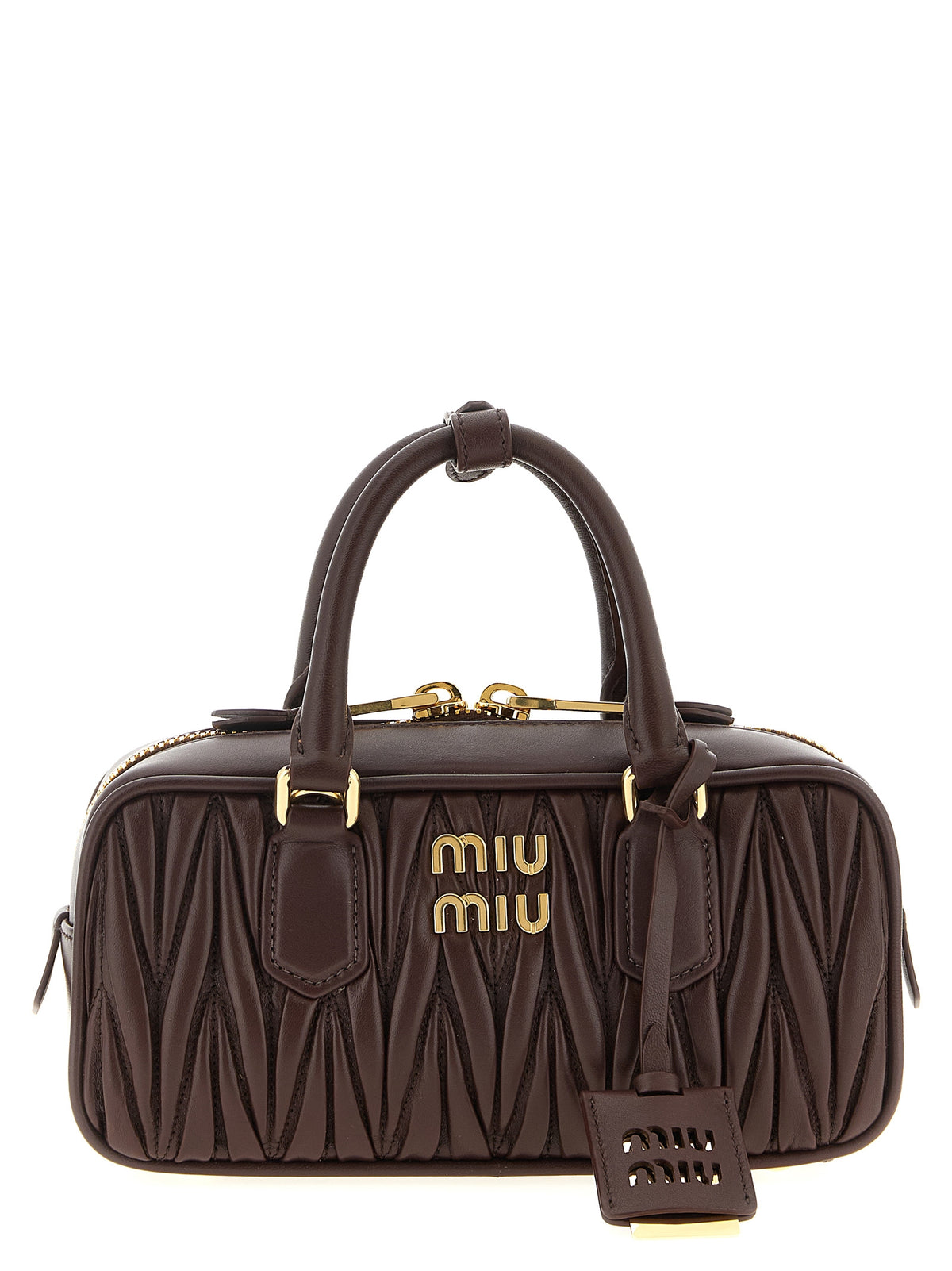 Miu Miu Handtasche aus Leder in Braun