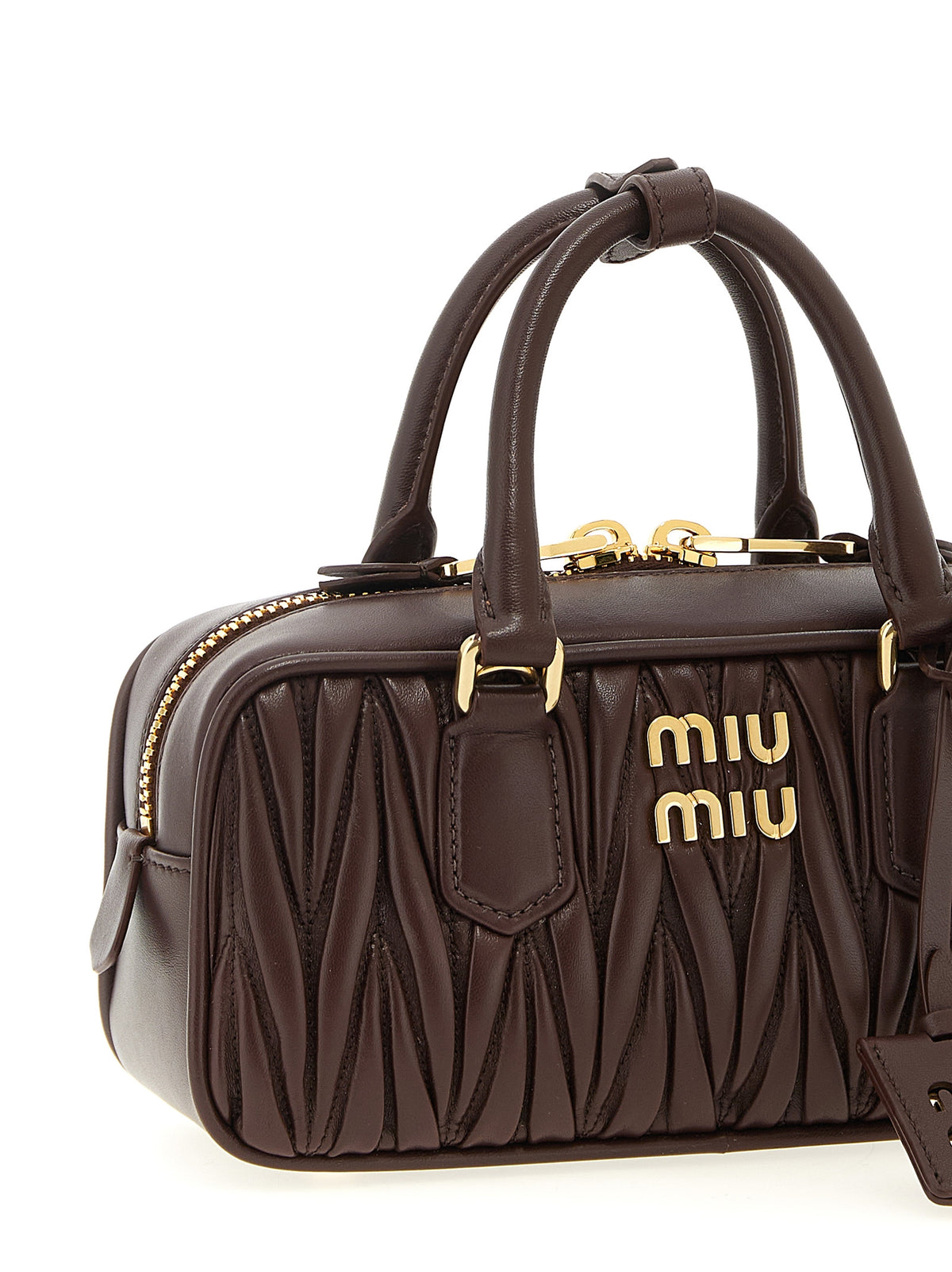 Miu Miu Handtasche aus Leder in Braun