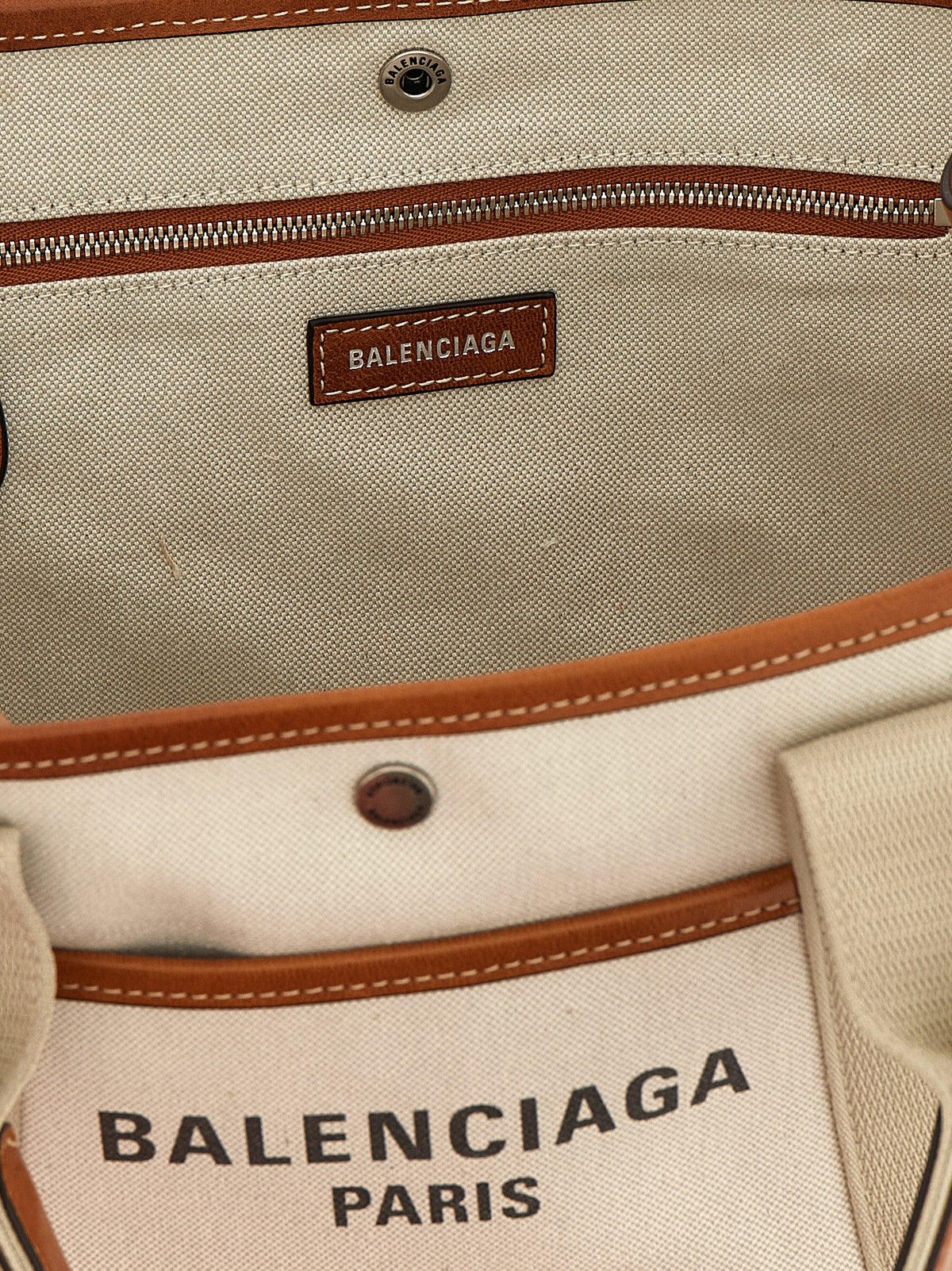Balenciaga Tote Bag aus Leder in Beige