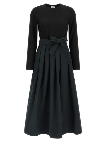 Max Mara Kleid aus Stoff in Schwarz