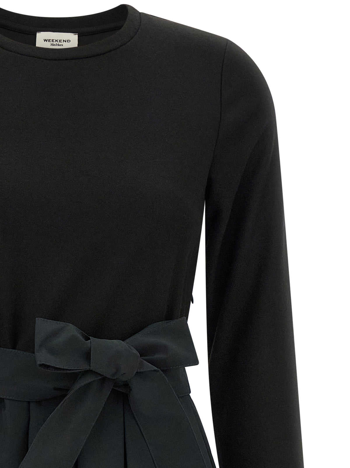 Max Mara Kleid aus Stoff in Schwarz