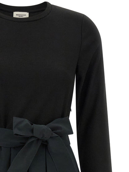 Max Mara Kleid aus Stoff in Schwarz