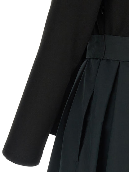 Max Mara Kleid aus Stoff in Schwarz
