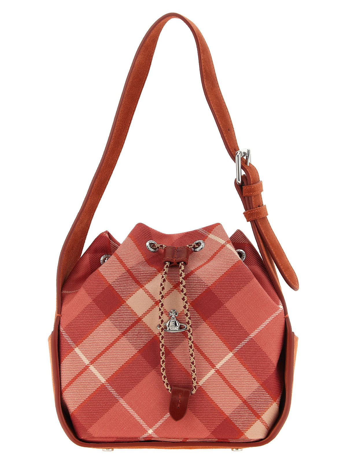 Vivienne Westwood Schultertasche aus Wildleder in Rosa