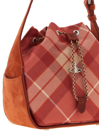 Vivienne Westwood Schultertasche aus Wildleder in Rosa