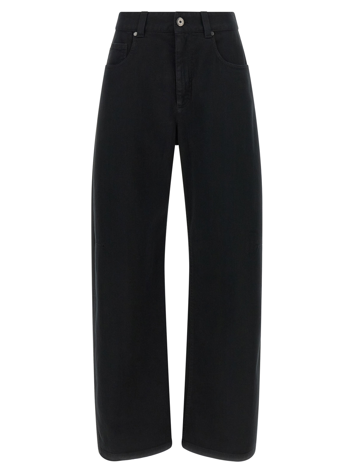 Brunello Cucinelli Jeans aus Canvas in Schwarz