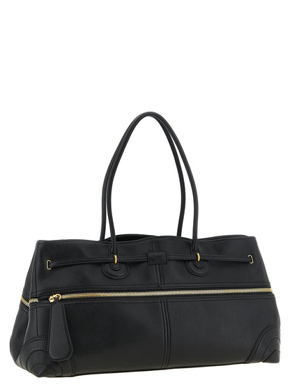 Chloé Schultertasche aus Leder in Schwarz