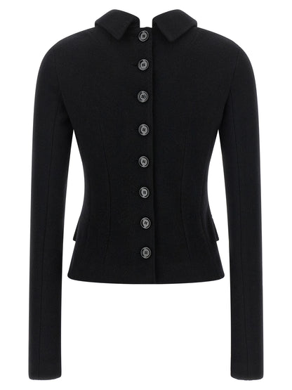 Dolce & Gabbana Blazer aus Wolle in Schwarz