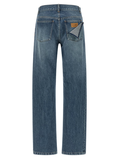 MM6 Maison Margiela Jeans aus Leder in Weiß