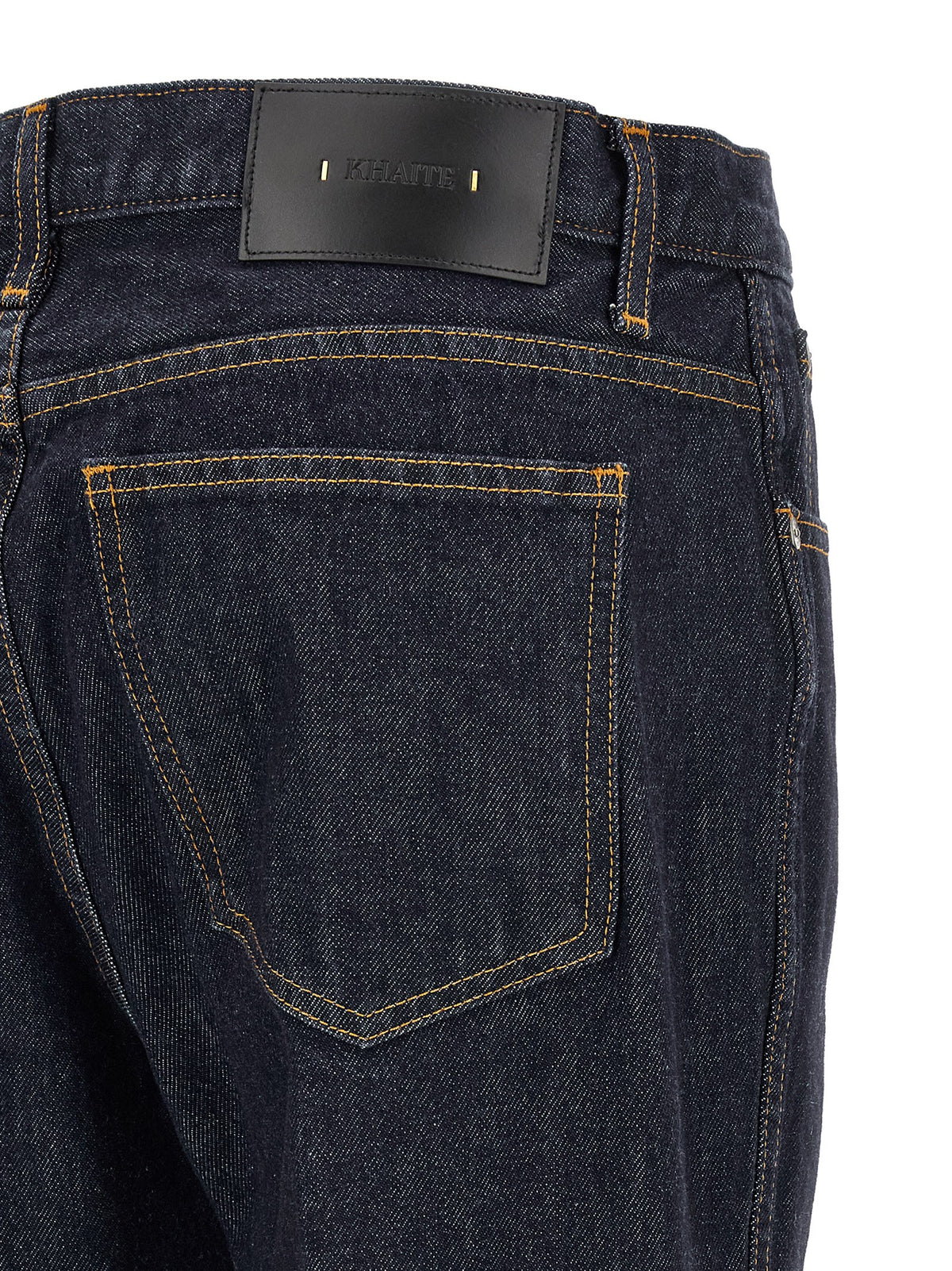 Khaite Jeans aus Leder in Schwarz