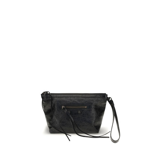 Balenciaga Clutch aus Leder in Schwarz