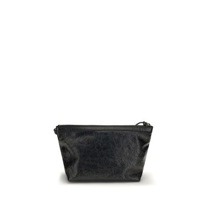 Balenciaga Clutch aus Leder in Schwarz