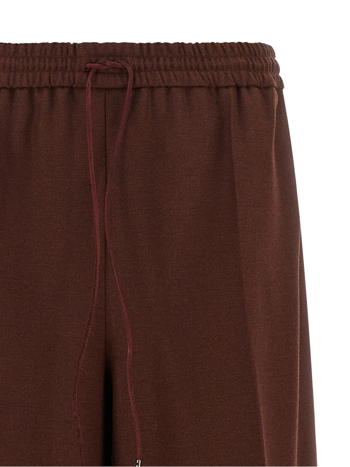 Max Mara Hose aus Wolle in Braun