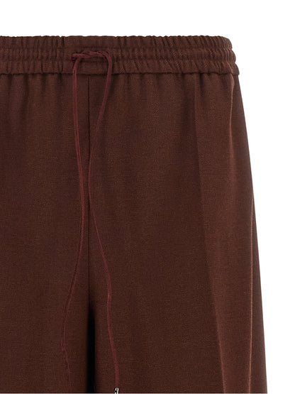 Max Mara Hose aus Wolle in Braun