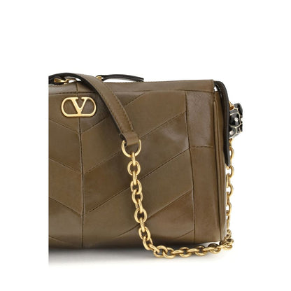 Valentino Garavani Schultertasche aus Leder in Braun