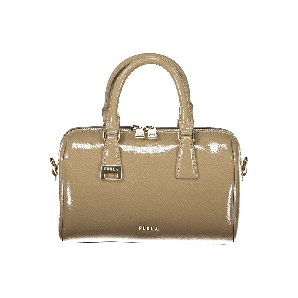 Furla Handtasche aus Leder in Grün