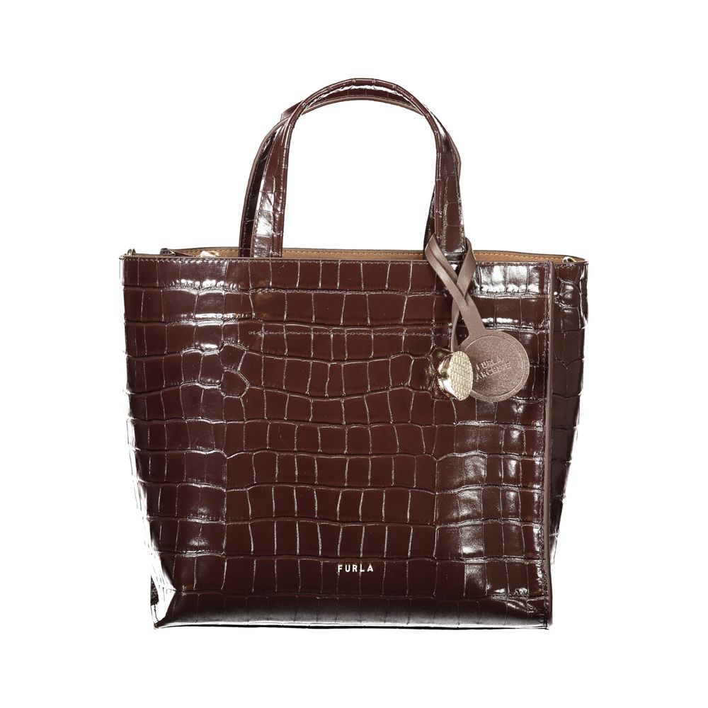 Furla Handtasche aus Leder in Braun