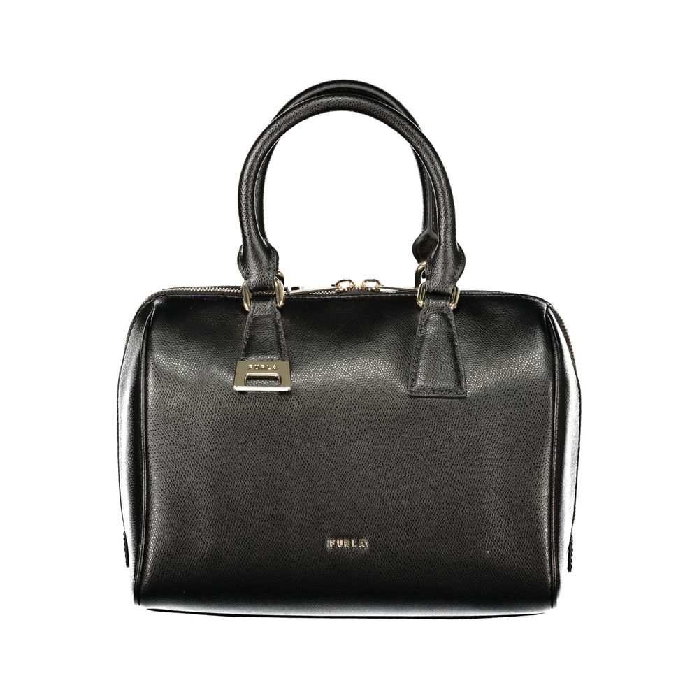 Furla Handtasche aus Leder in Schwarz