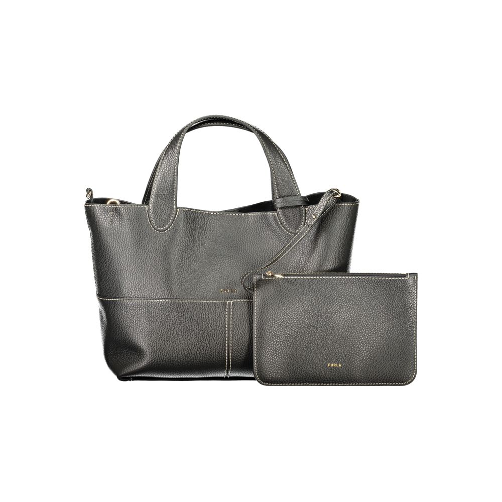Furla Handtasche aus Leder in Schwarz