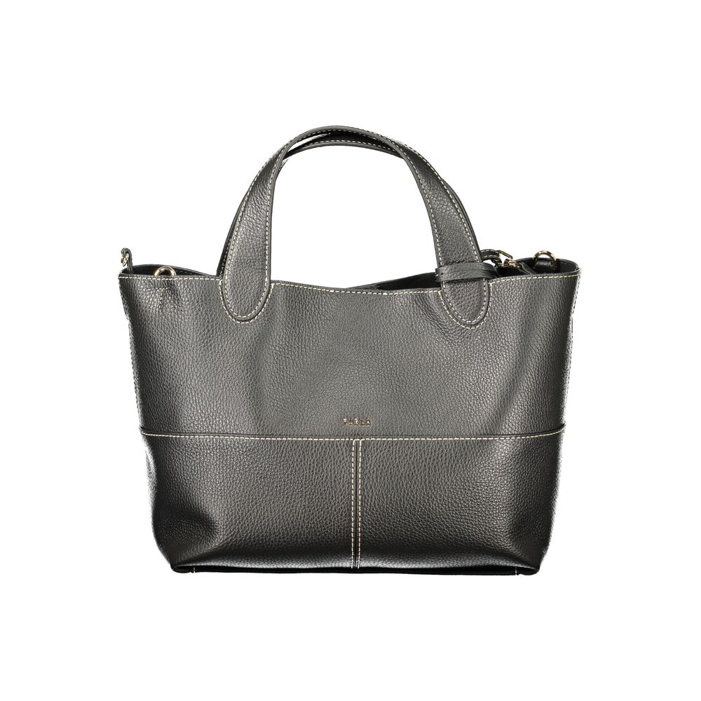 Furla Handtasche aus Leder in Schwarz