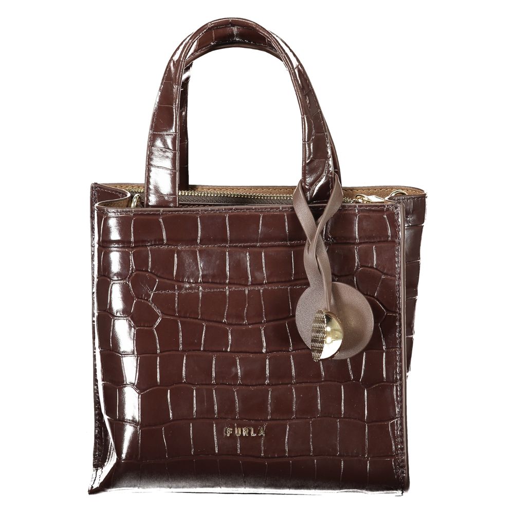 Furla Handtasche aus Leder in Braun