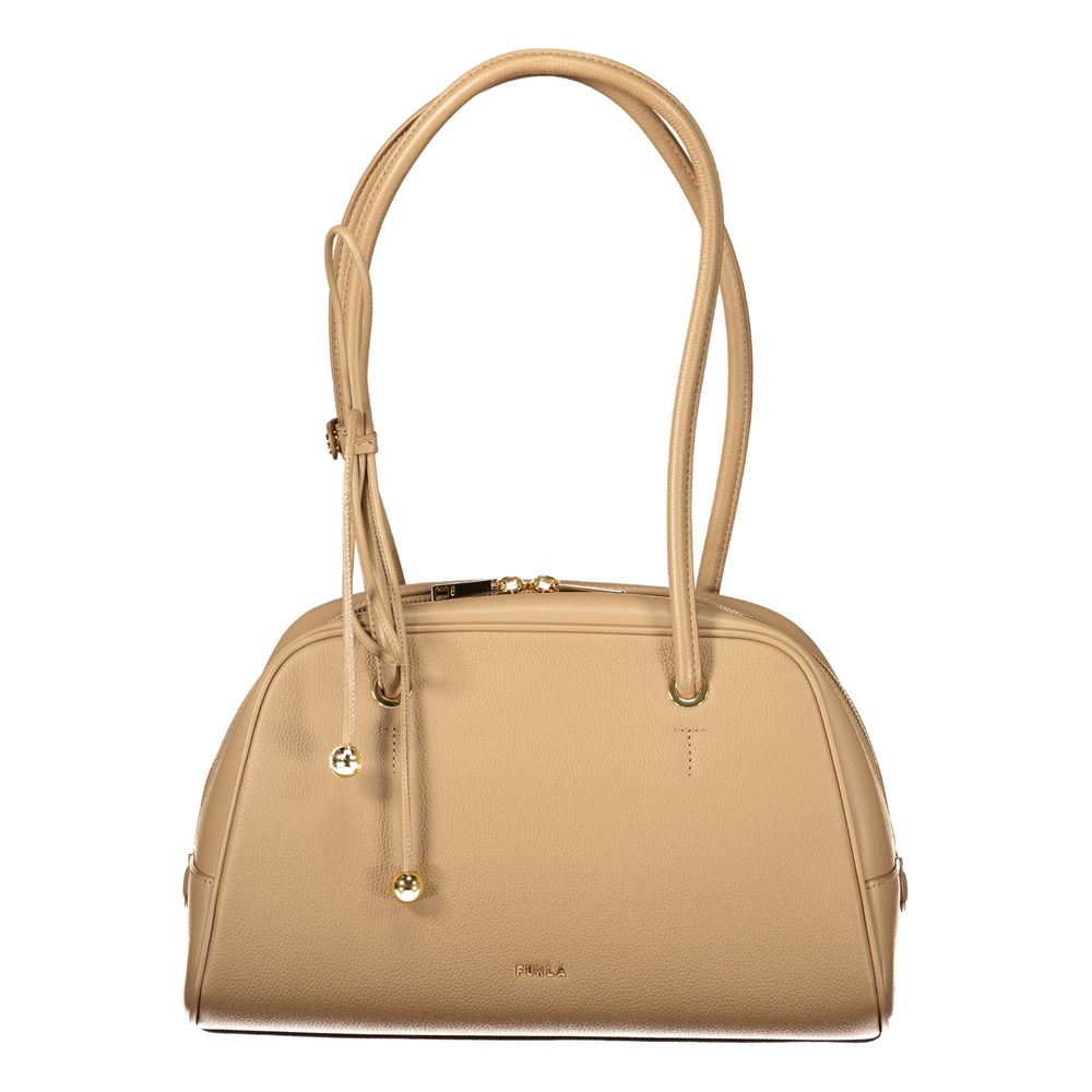 Furla Handtasche aus Leder in Beige