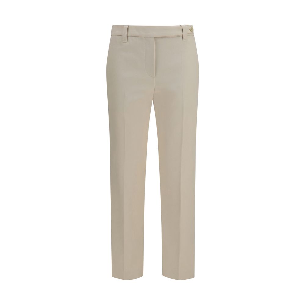 Brunello Cucinelli Kleid aus Baumwolle in Beige