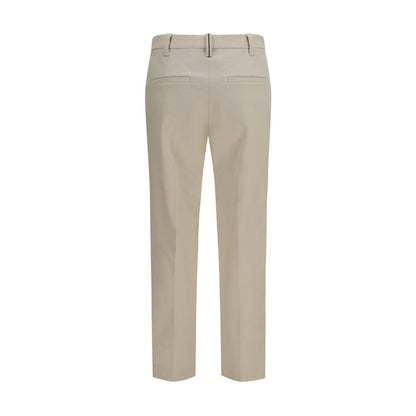 Brunello Cucinelli Kleid aus Baumwolle in Beige