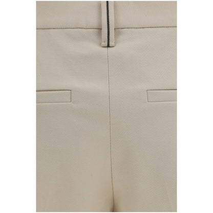 Brunello Cucinelli Kleid aus Baumwolle in Beige
