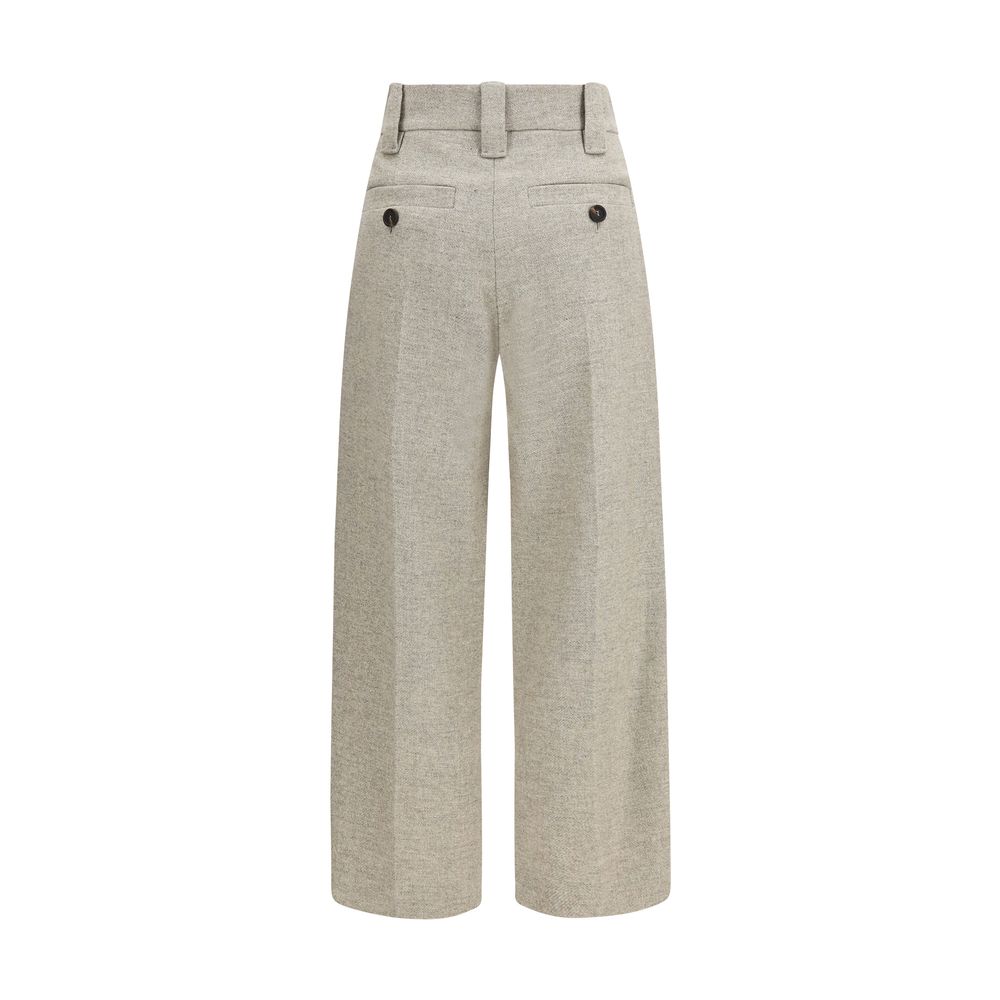 Brunello Cucinelli Kleid aus Wolle in Beige