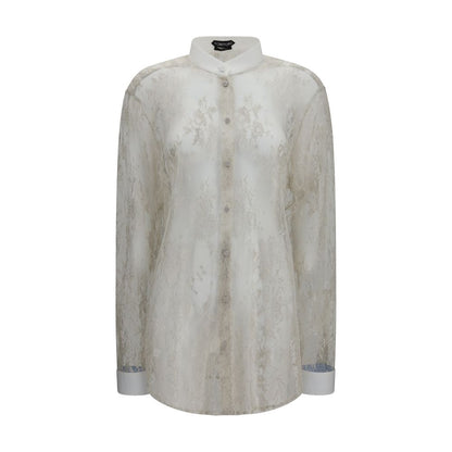 Tom Ford Bluse aus Polyester in Beige