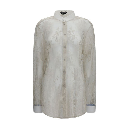 Tom Ford Bluse aus Polyester in Beige