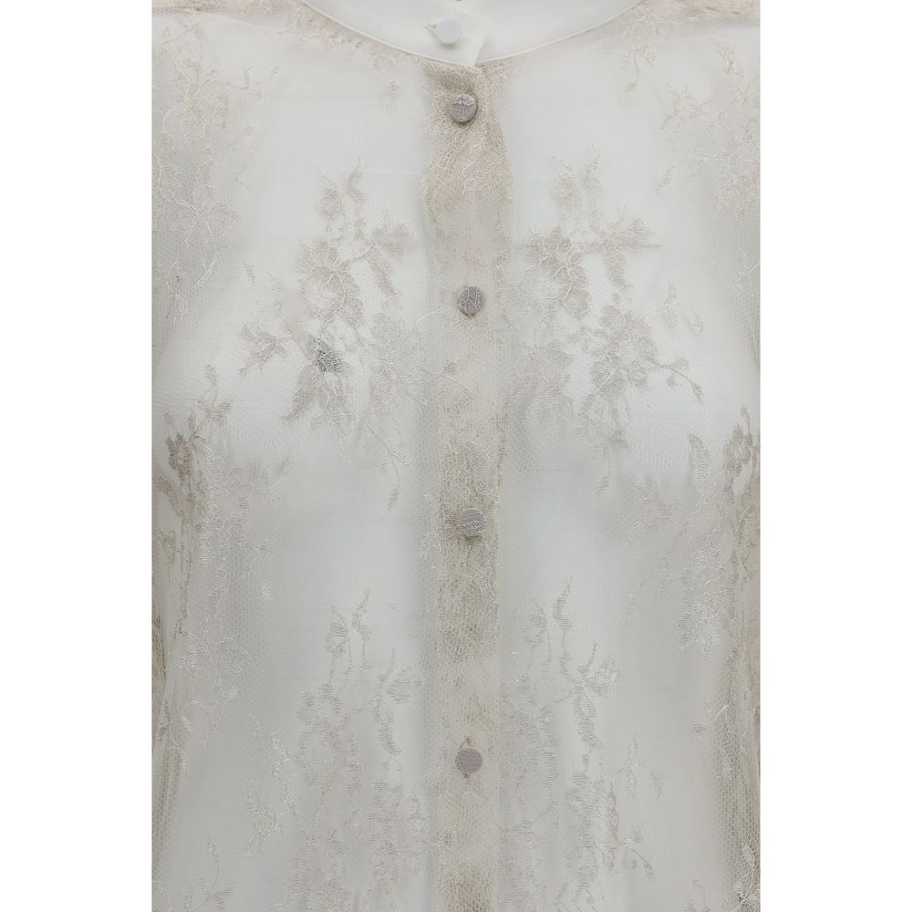 Tom Ford Bluse aus Polyester in Beige