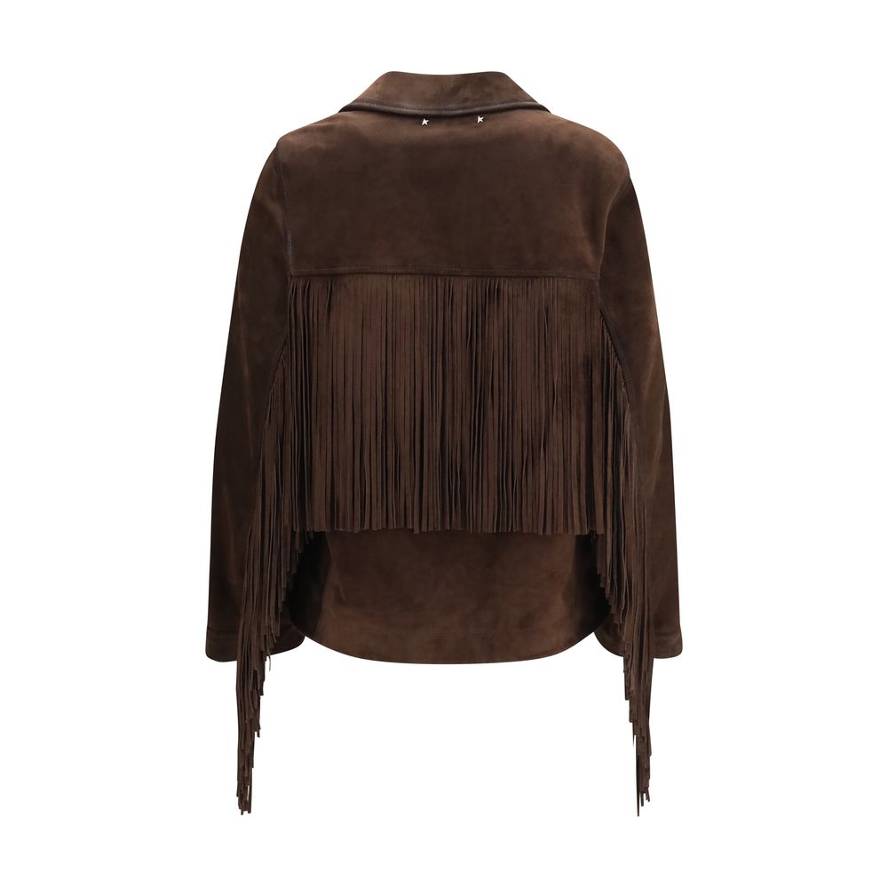 Golden Goose Jacke aus Wildleder in Braun