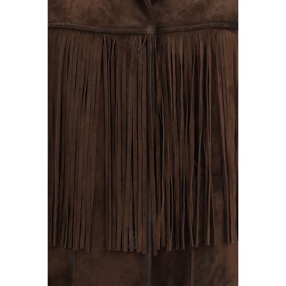 Golden Goose Jacke aus Wildleder in Braun