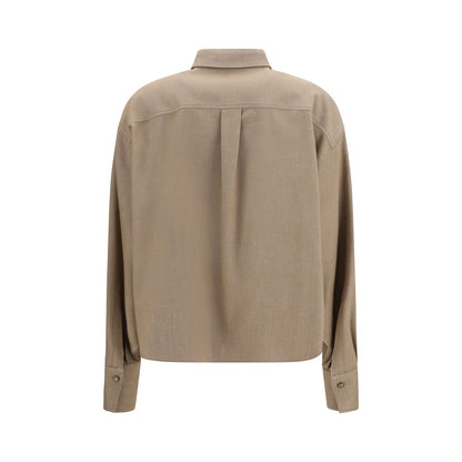 Brunello Cucinelli Hemd aus Baumwolle in Beige