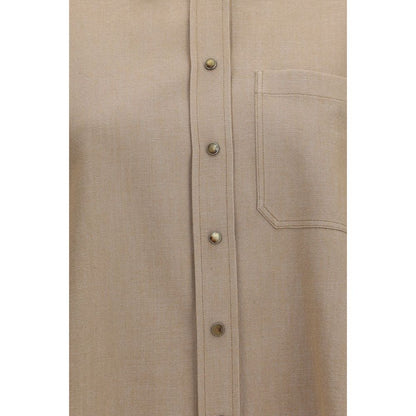 Brunello Cucinelli Hemd aus Baumwolle in Beige