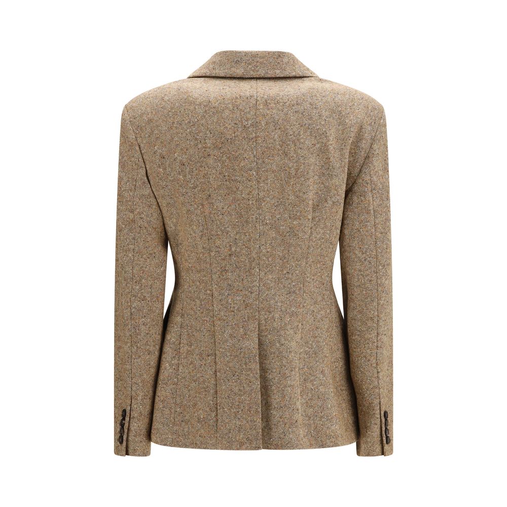 Brunello Cucinelli Jacke aus Stoff in Beige