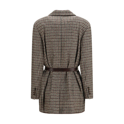 Brunello Cucinelli Blazer aus Wolle in Beige