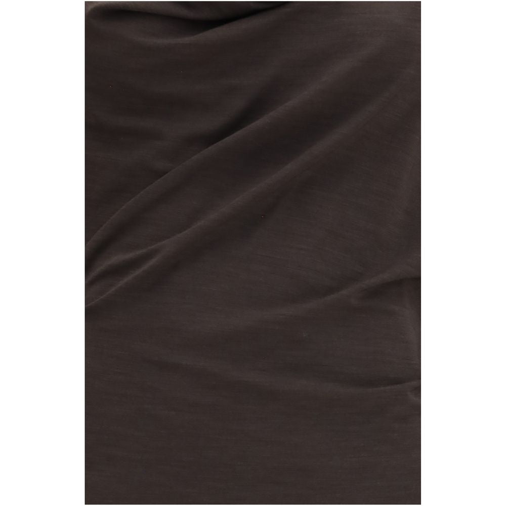 Brunello Cucinelli Kleid aus Wolle in Braun