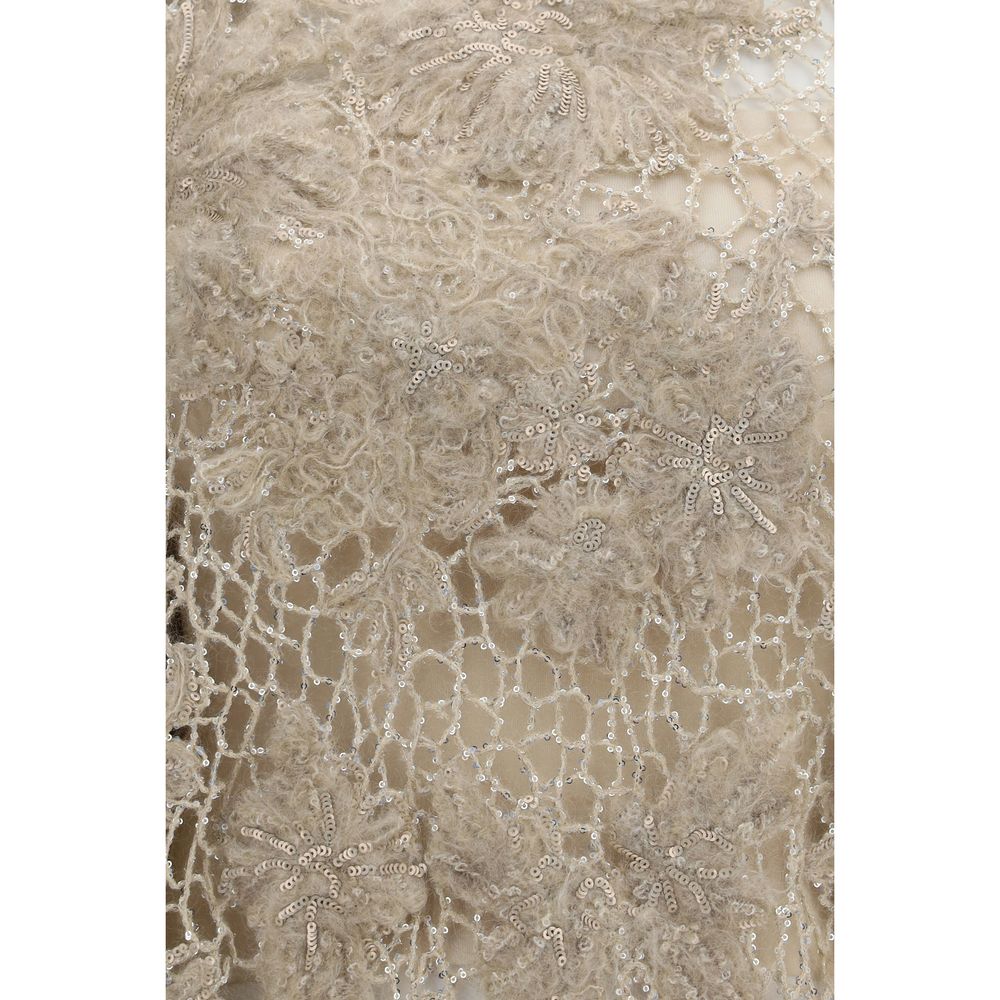 Brunello Cucinelli Hemd aus Wolle in Beige